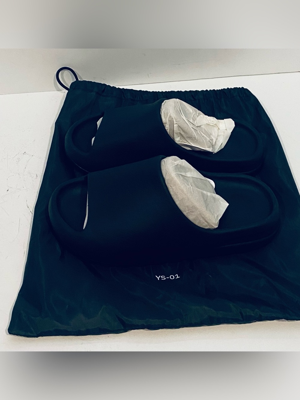 YZY YS-01 Black Slides Kanye West Men’s Size 14 New With Dust Bag Sandals